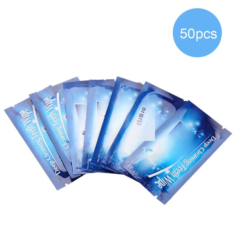 Dental Wipes Individually Wrapped Slip-On Finger Design - Deep Cleaning Mint Flavor Portable Disposable Wipes for Home Office Travel - Image 3