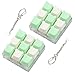 Sumgsn 2 Pcs Keyboard Fidget Toy Cute Fidget Clicker Keyboard Keychain 9 Keys Loud Keyboard Fidget for Adult to Relife Stress Pass Time - Image 2