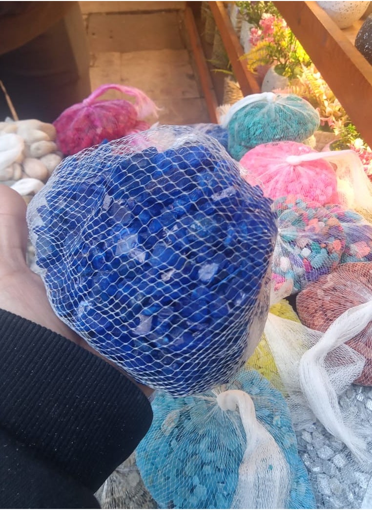 Generic A bag of marble chips to decorate the artificial plant pot to show natural beauty. 