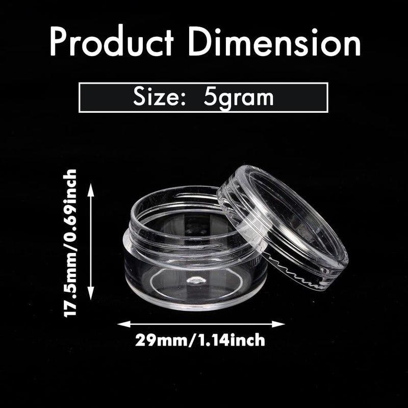 Empty Sample Containers With Lids: Transparent Mini Jars - Leakproof Design Travel Containers for Cosmetic Storage, Diy Craft Supplies - Image 2