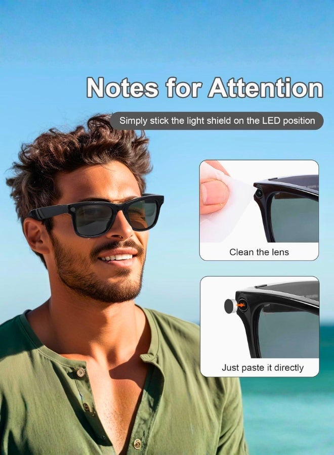 Chase Up Low-Tack LED Light Cover Stickers – Restickable Blackout Patches for Smart Glasses | Privacy & LED Blocker Accessory - Image 2