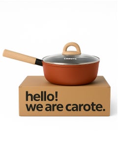 CAROTE Carote Non-Stick Deep Fry Pan with Glass Lid (28 CM)  - Image 2
