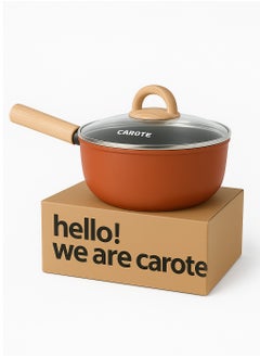 CAROTE Carote Non-Stick Deep Fry Pan with Glass Lid (28 CM)  - Image 1