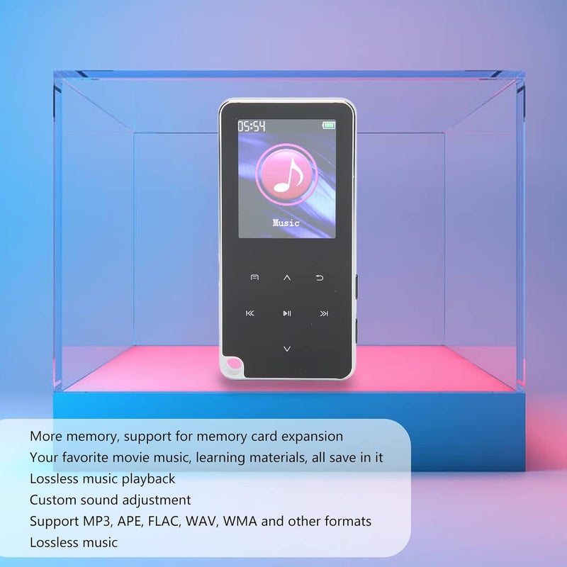 woobles Mp3 Player, Portable Digital Music Player Bluetooth 4.0 Music Player Lossless Digital Voice Recorder MP3 Music Player for Walking Running, with Earphone(8GB)- - Image 4