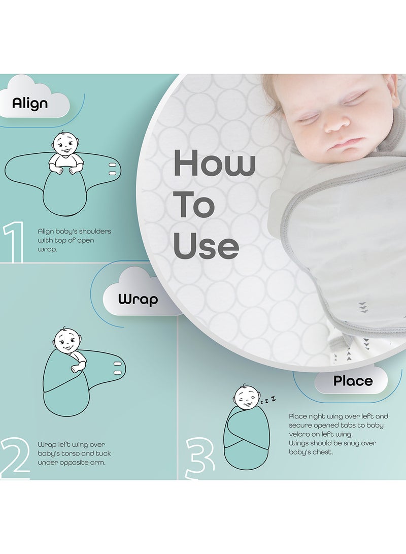 Moon Organic Cotton Baby Swaddler L 4-6M - Multicolour - Image 3