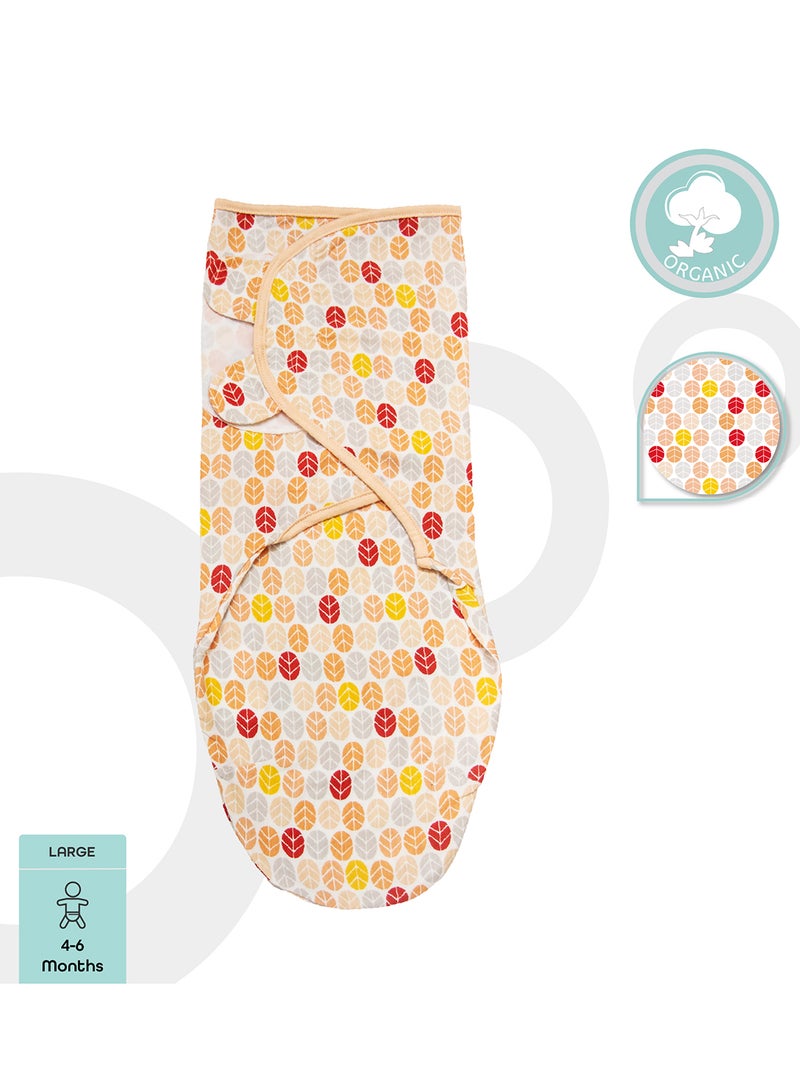 Moon Organic Cotton Baby Swaddler L 4-6M - Multicolour - Image 4