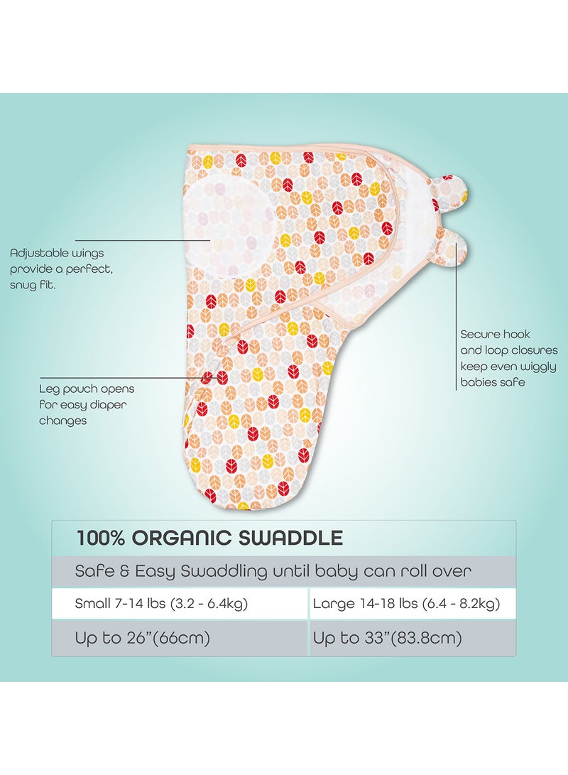 Moon Organic Cotton Baby Swaddler L 4-6M - Multicolour - Image 2