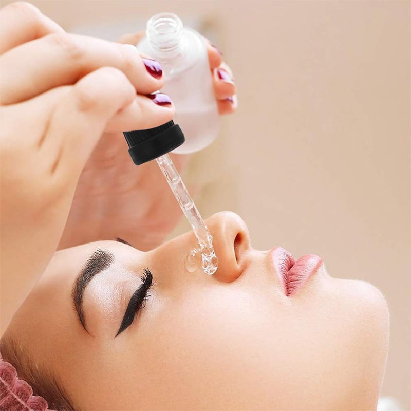 10 Sets 15ml Essential Oil Bottle Dropper with Black -resistant Cap Glass Eye Droppers for Aromatherapy and DIY Beauty Care - Image 5