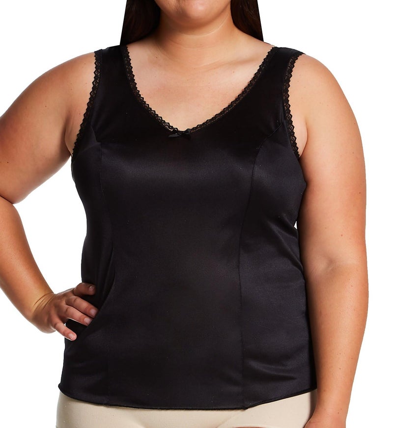 Shadowline Women's Princess Wide Strap Camisole 2410 46 Black - Image 1