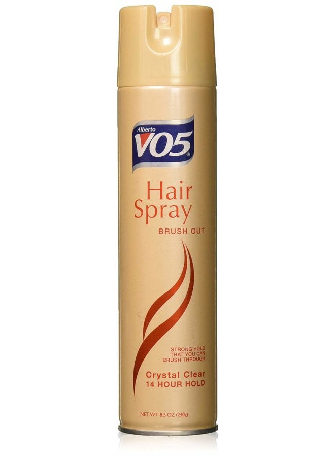 VO5 Hair Spray - 8.5 Oz - Brush Out - Strong Hold That You Can Brush Through - Locks Styles iN Place Yet Stays Soft and Brushable (Model: 816559011714) - Image 1