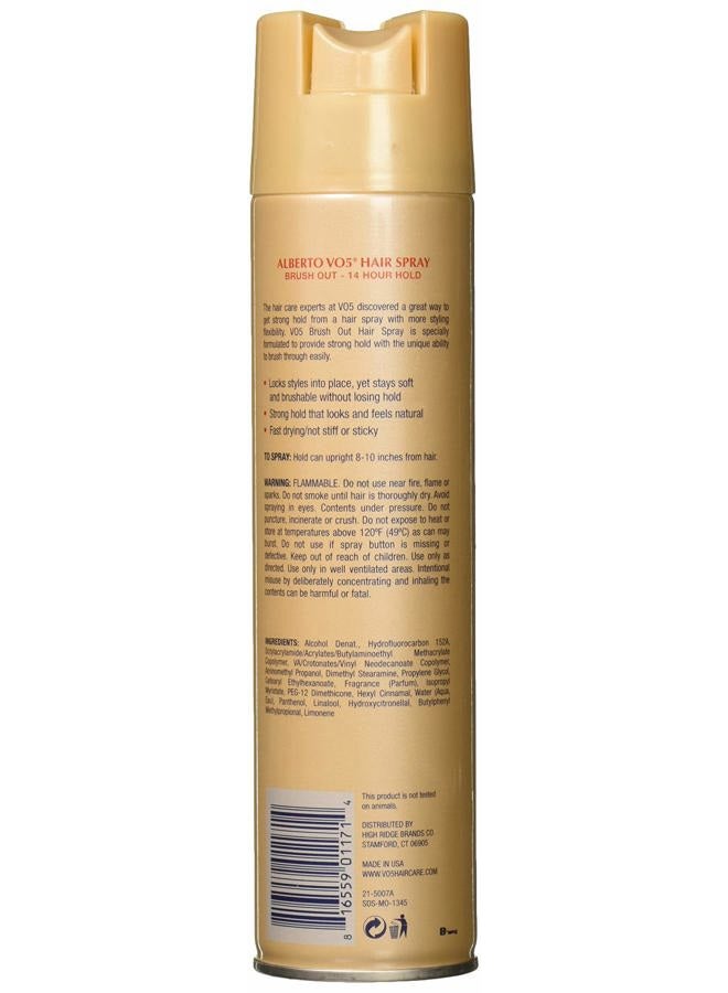 VO5 Hair Spray - 8.5 Oz - Brush Out - Strong Hold That You Can Brush Through - Locks Styles iN Place Yet Stays Soft and Brushable (Model: 816559011714) - Image 2