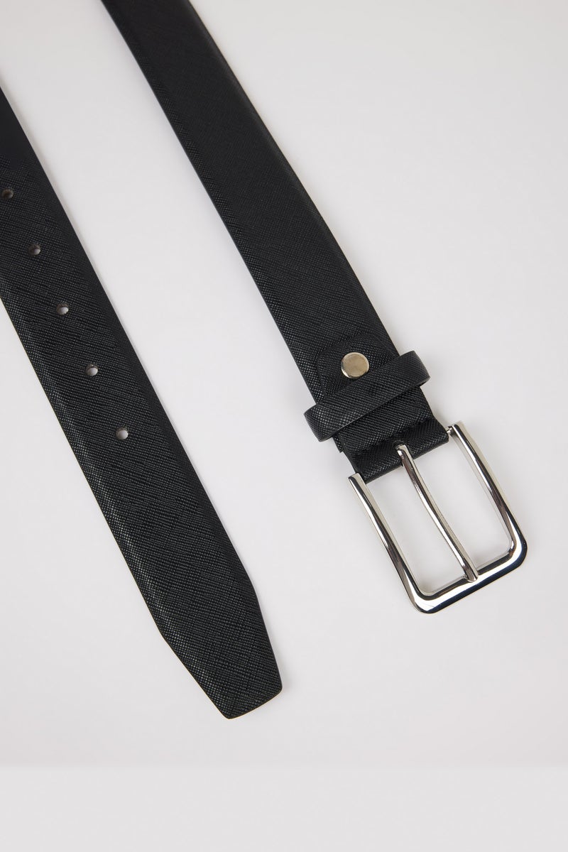 DeFacto Black Man Man Faux Leather Casual - Image 4