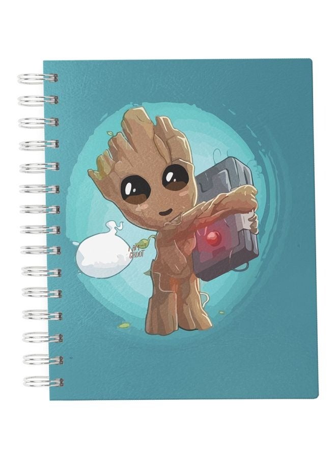 LIT Cute Groot I Am Groot Printed Spiral Notebook - Image 2