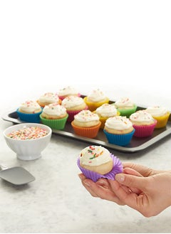 12Pcs Silicone Cupcake Liners, Baking Cups Non-Stick Cake Muffin Chocolate Cupcake Liner Baking Cup Mold, Multicolor - pzsku/Z39191FBF49B9514A9260Z/45/_/1737013169/b5163517-2b94-4b33-99f8-cd194290efb6