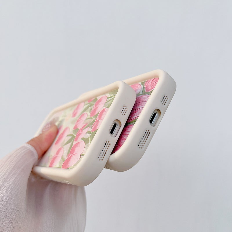 For itel S23 Plus painted flower ladder emery phone case itel A70 A60 tulip - Image 5