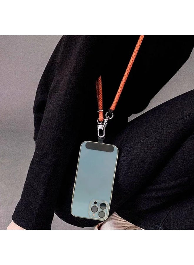 Cell Phone Lanyard Replacement Patch Universal Lanyard Mobile Phone Patch Nylon Hanging Rope Tab Attachment(Black) - Image 5