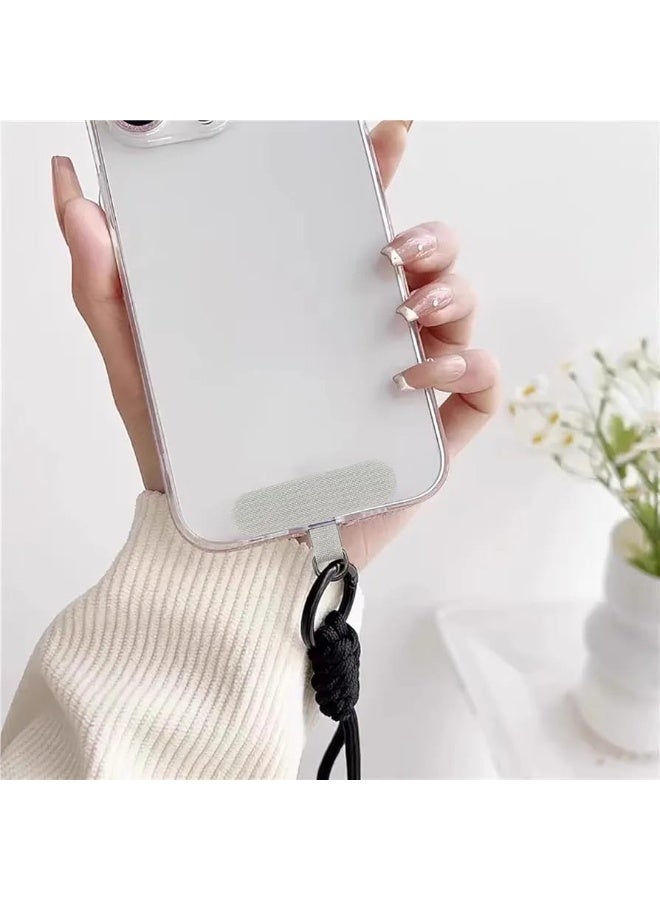 Cell Phone Lanyard Replacement Patch Universal Lanyard Mobile Phone Patch Nylon Hanging Rope Tab Attachment(Black) - Image 3