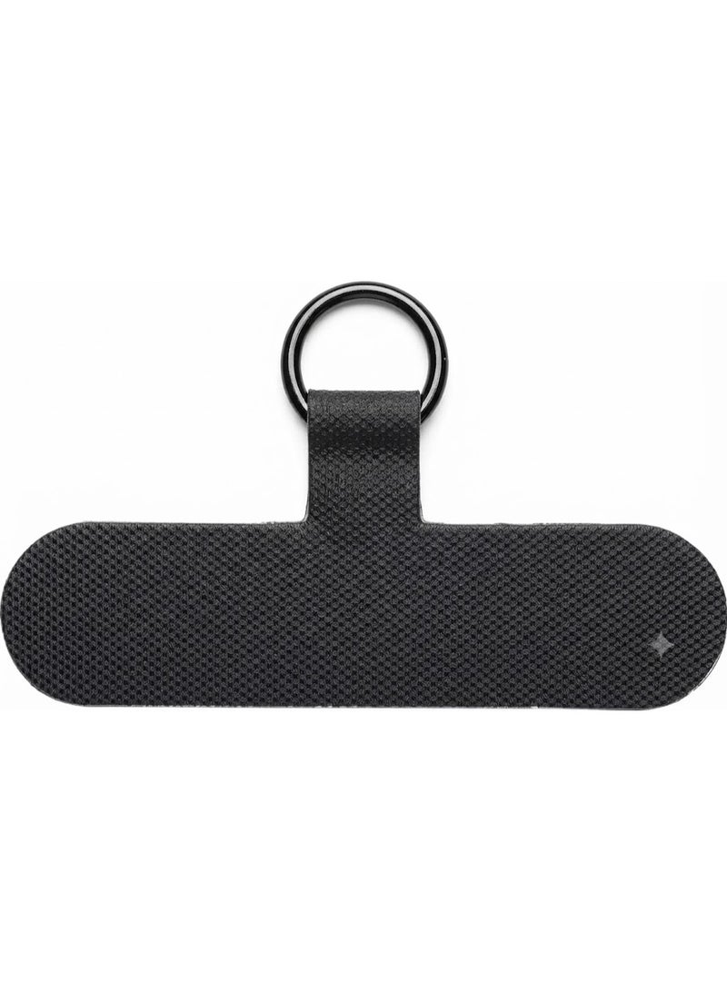 Cell Phone Lanyard Replacement Patch Universal Lanyard Mobile Phone Patch Nylon Hanging Rope Tab Attachment(Black) - Image 2