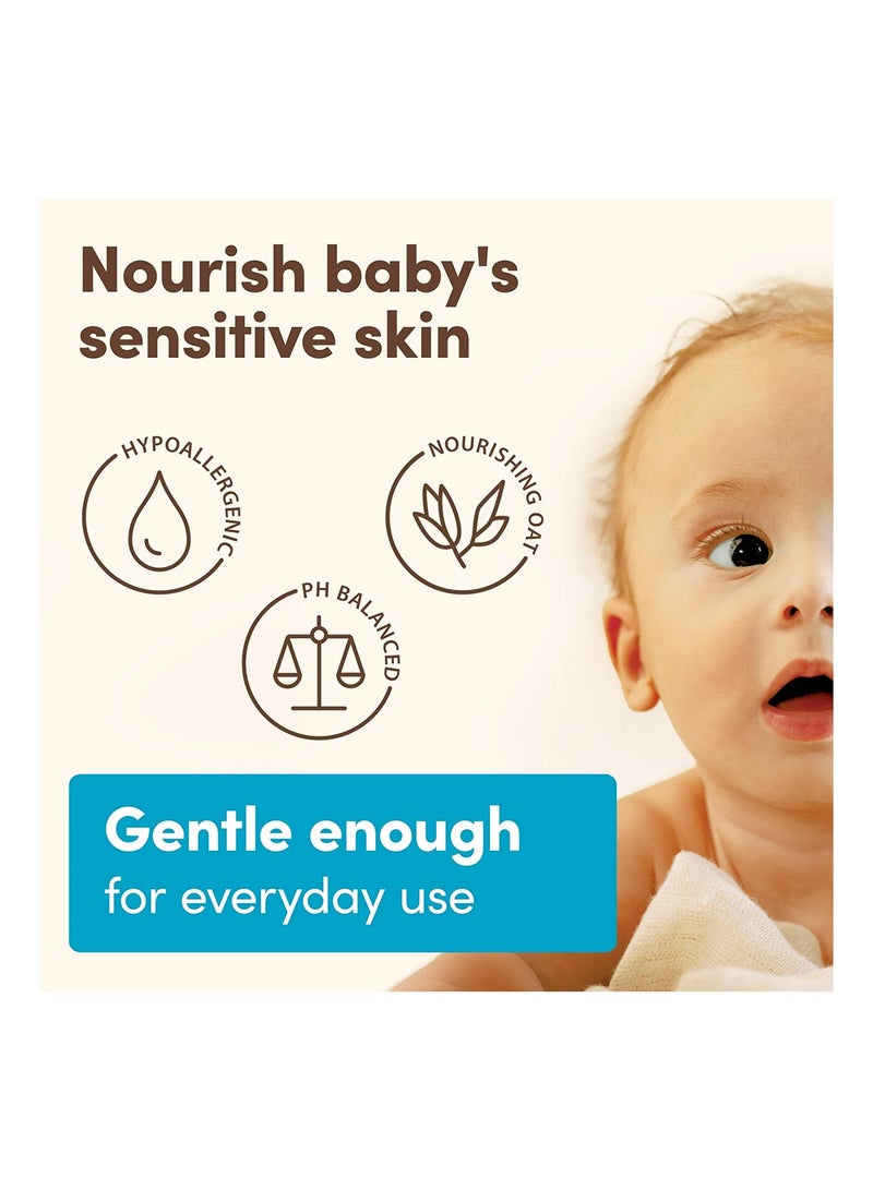 أفينو بيبي لوشن الجسم اليومي مرطب للأطفال من أفينو للبشرة الحساسة للأطفال، لوشن مرطب مضاد للحساسية مع دقيق الشوفان المغذي لترطيب عميق لبشرة الطفل، خالٍ من العطور، 12 أونصة سائلة، 354 مل - Image 5