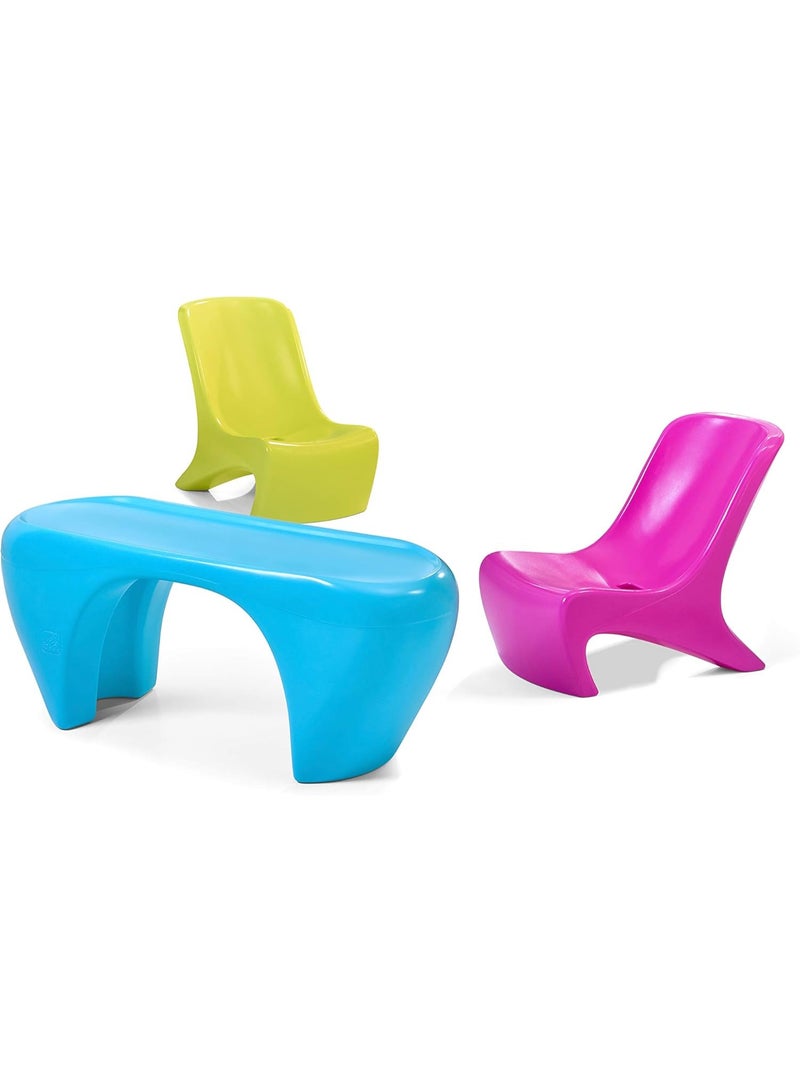 ستيب2 طاولة وكراسي بتصميم عصري للأطفال بألوان زاهية - Image 1