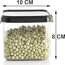 SIXFIRE Unbreakable Air Tight Square Plastic Containers Set for Kitchen Storage Combo 4 Pis500ml 4Pis1100ml4 Pis1500ml Kitchen Container Storage Containers Container Sets AirTight Design - Image 3