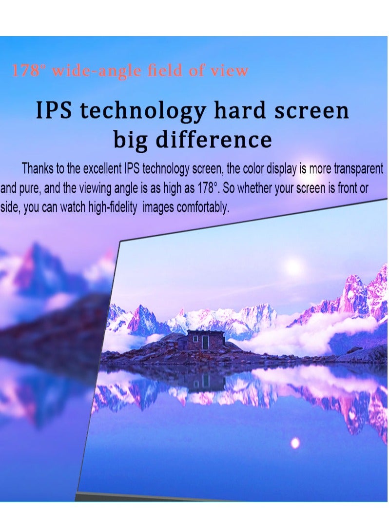 ايتي لايف شاشة الألعاب المسطحة 27 بوصة IPS مع شاشة عرض VA بدون إطار كامل الوضوح (1920 × 1080) ، ومعدل تحديث 165 هرتز ، ومنفذ USB HDMI وإدخال DP أسود - Image 4