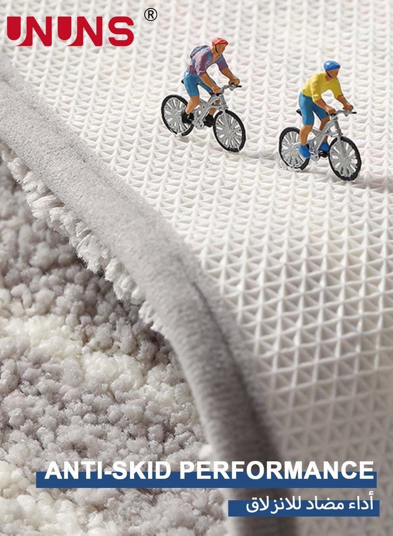 يو إن يو إن أس سجادة حمام ، سجادة حمام فائقة النعومة والامتصاص مع وسادة TPR ، 40x60 سم ، سجادة حمام لأرضية الحمام - Image 5