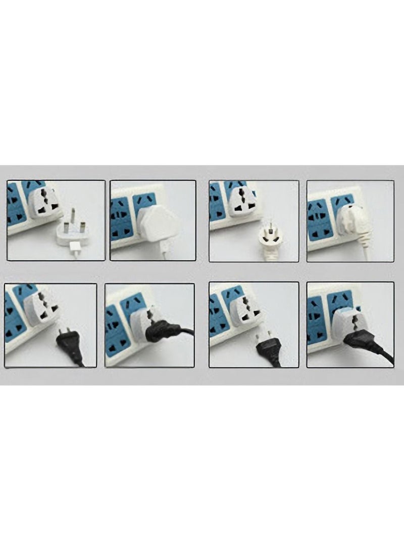 محول سفر، 250 فولت 10 أمبير، محول قابس عالمي للسفر للزوار من الإمارات/ الولايات المتحدة/ الاتحاد الأوروبي/ الصين/ أستراليا، محول سفر عالمي لمعظم الأجهزة الإلكترونية، 1 قطعة - Image 3