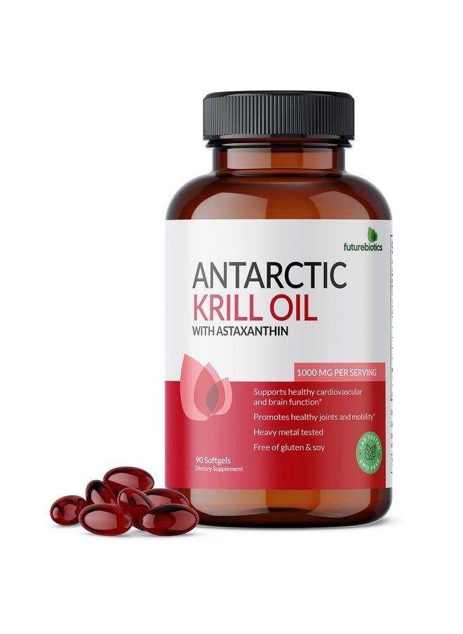 Antarctic Krill Oil 1000Mg With Omega3S Epa Dha Astaxanthin And Phospholipids 100% Pure Premium Krill Oil Heavy Metal Tested Non Gmo 90 Softgels (45 Servings) - pzsku/Z39199EA3980F01EA7800Z/45/_/1695134314/1139f48e-590f-4b2d-a46f-bc7d03914132