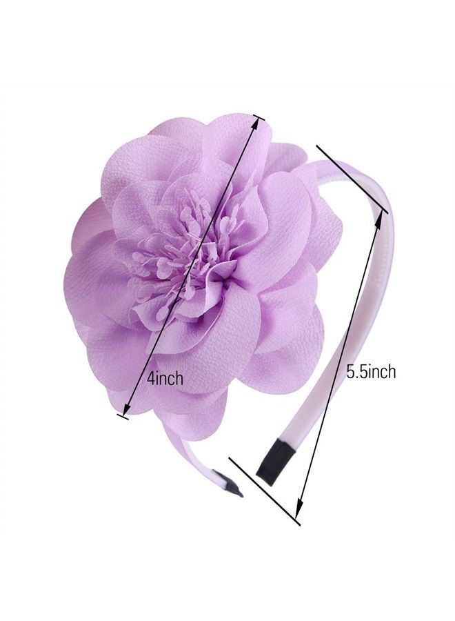 XIMA 10pcs Chiffon Flower Girls Headbands for Kids Children Teens toddlers Hair Accessories… - Image 2