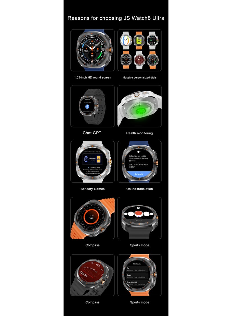 general Galaxy Watch Ultra (2025) 47mm LTE smartwatch, titanium case, advanced sleep guidance, running coaching, energy score, heart rate tracking, GPS, - Image 3