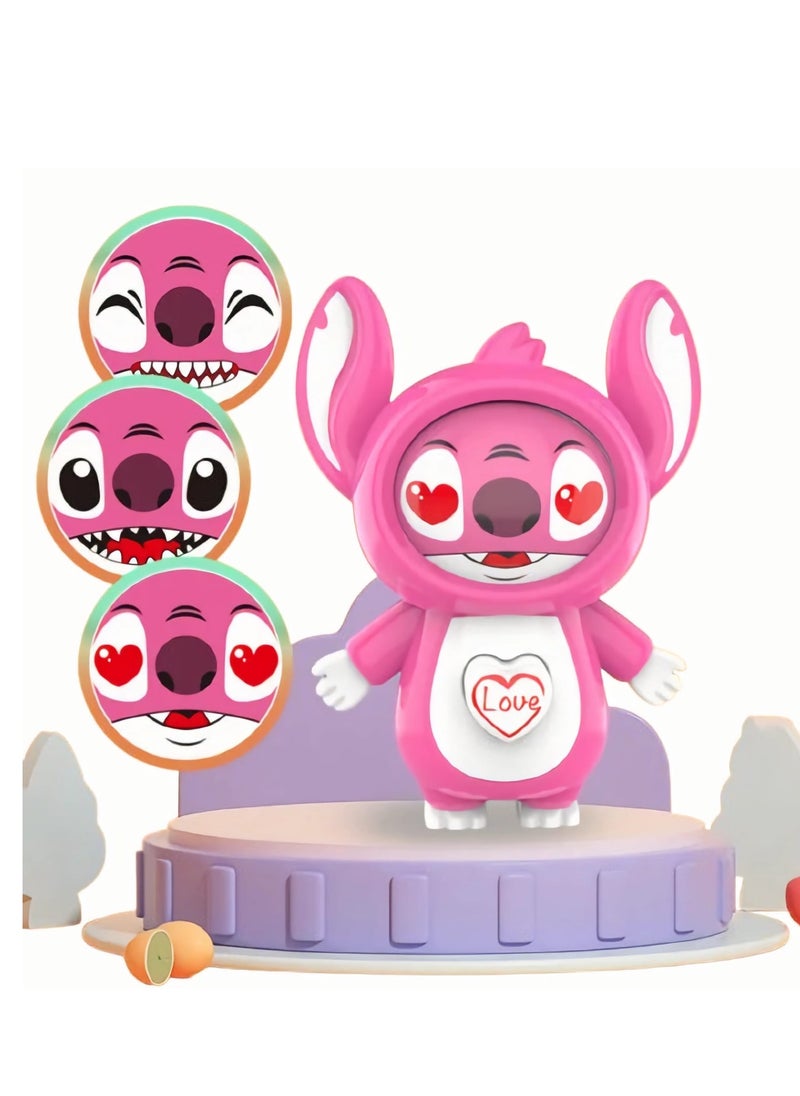 Disney Cartoon character toy with changing facial expressions - Pink color  - Image 1