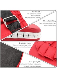 Aikenn Boxing Gloves,Boxing Pads,Boxing Curved Focus Punching Mitts,Leatherette Training Hand Pads,Hide Leather Curved Hook And Jab Target Hand Pads,For Mma Kickboxing Martial Arts,Muay,Thai Karate Training,Punching Coaching Strike Shield(1PC)  - Image 5