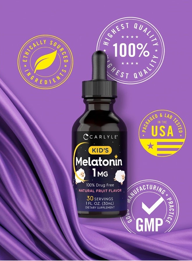 Carlyle Kids Melatonin Liquid | 1 fl oz | Two Pack | Natural Fruit Flavor | by Carlyle - Image 5