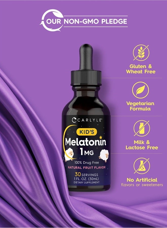 Carlyle Kids Melatonin Liquid | 1 fl oz | Two Pack | Natural Fruit Flavor | by Carlyle - Image 4