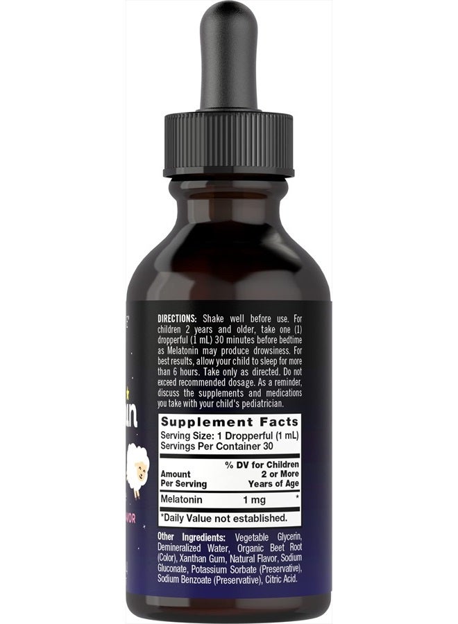 Carlyle Kids Melatonin Liquid | 1 fl oz | Two Pack | Natural Fruit Flavor | by Carlyle - Image 2