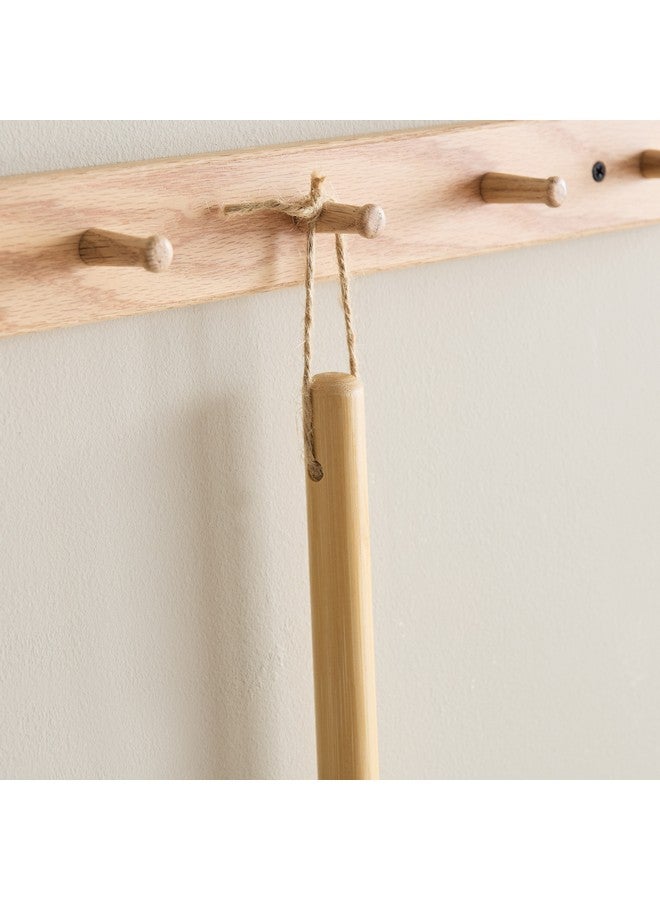 Home Box Ebony Floor Squeegee with Bamboo Handle 120 x 45 cm - Image 2