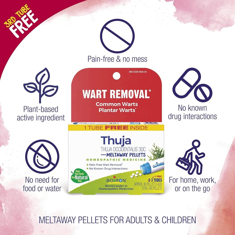 Boiron Thuja Occidentalis 30C Wart Removal Homeopathic Medicine - Image 4