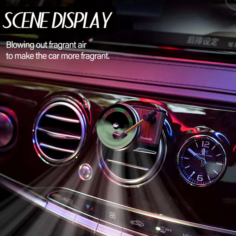Maicican 12PCS Customizable Car Air Freshener Vent Clip, Pop Singer Album Cover Record Player Shape, Music Lover Gifts. (Retro) - Image 3