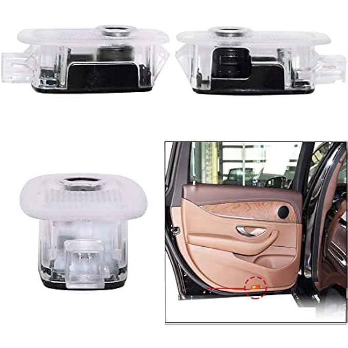Taruimoo Car Door Logo LightsCar Door Led Logo Projector Welcome Lamp Door Light Puddle Light 2Piece Fits For S Class W221 S500 S350 S63 S65 20062013W221 SClass - Image 3