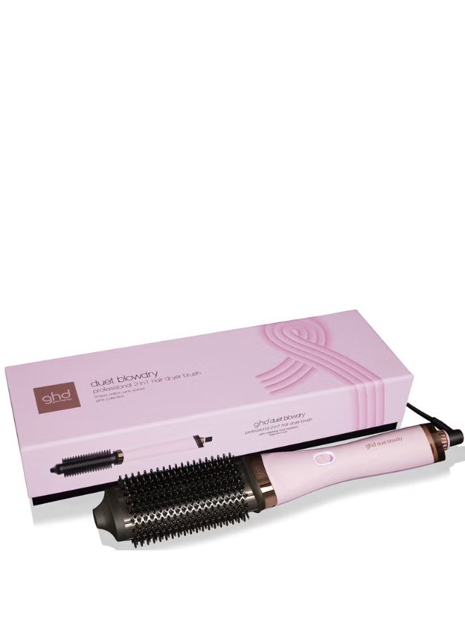 ghd Duet Blowdry - Charity Limited Edition Hair Dryer Brush in Pink Sorbet - Image 1