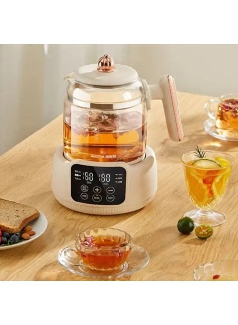 غلاية كهربائية رقمية 2 لتر بشاشة لمس للتحكم في درجة الحرارة ومؤقت، قدرة 1000 وات، زجاج حراري سميك وقاعدة ستانلس ستيل 304، غلاية ذكية وسريعة الغليان للمطبخ والمنزل