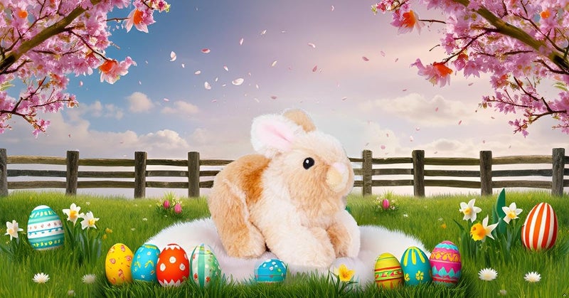 Zappi Co 100% Recycled Plush Rabbit Toy (15cm Length) Stuffed Soft Cuddly Eco Friendly animals Collection For New Born Child First kid, PLU5-6INRAB - Image 2