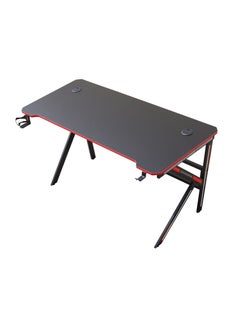Bonita Carbon Fiber Gaming Desk with LED Light, Cup Holder, and Headphone Hook - Ultimate PC Gaming Workstation and Office Desk (1.4 METER)  - Image 1