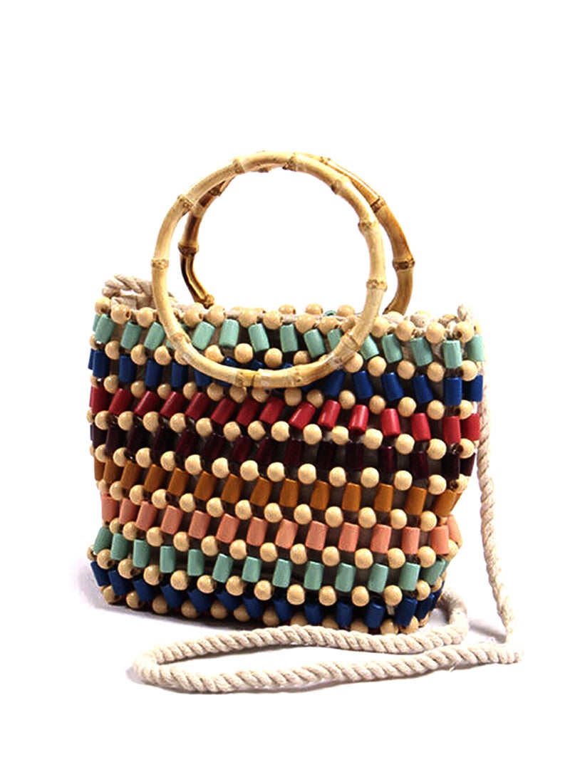 2 Piece Natural Bamboo Bag Handles- 22cm- Ideal for DIY Handbag, Purse, and Tote Crafting.  - Image 3