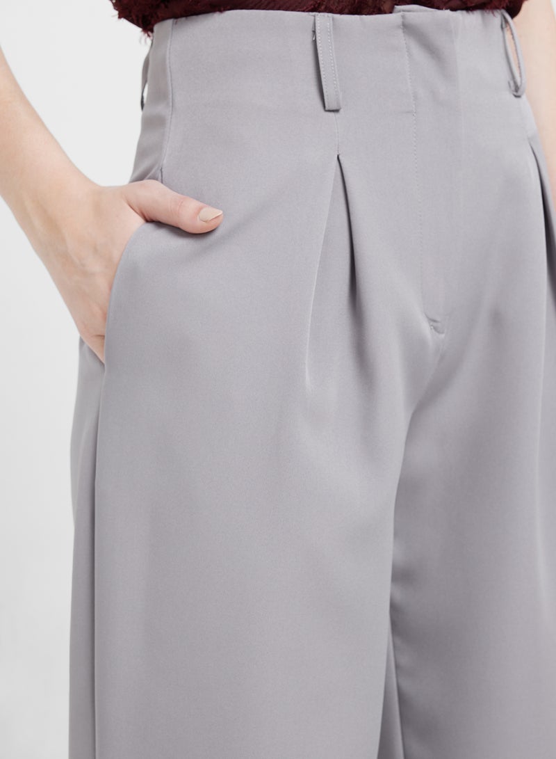ELLA High Waist Pants With Front Pleat - Image 4