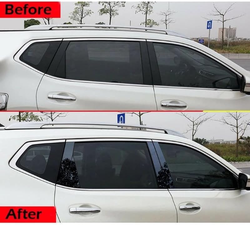 QASULER 8PCS Polished Pillar Posts for Nissan X-Trail Rogue - Image 4