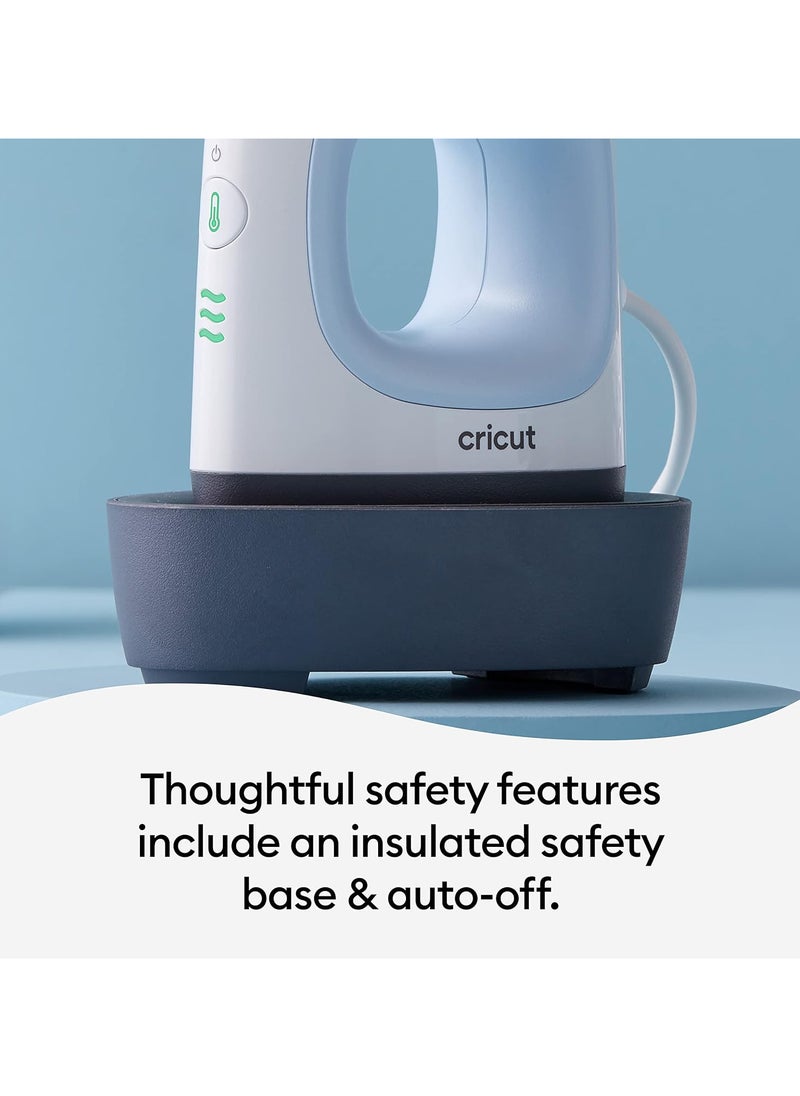 Cricut - Cricut EasyPress Mini | Zen Blue | Compact Heat Press for Iron On Vinyl (HTV), Infusible Ink and Sublimation - Image 1