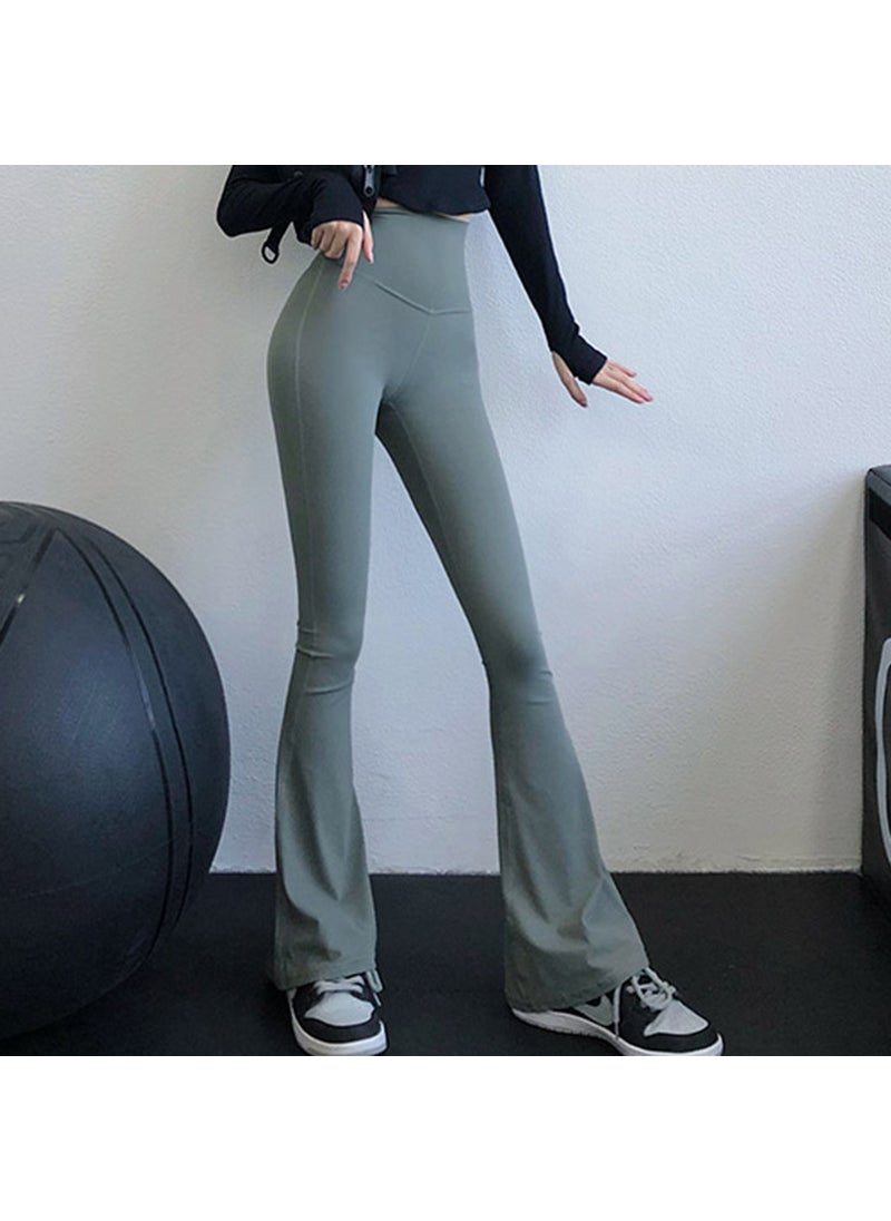 Generic - High Waist Slimming Yoga Pants for Women Han blue gray - Image 1