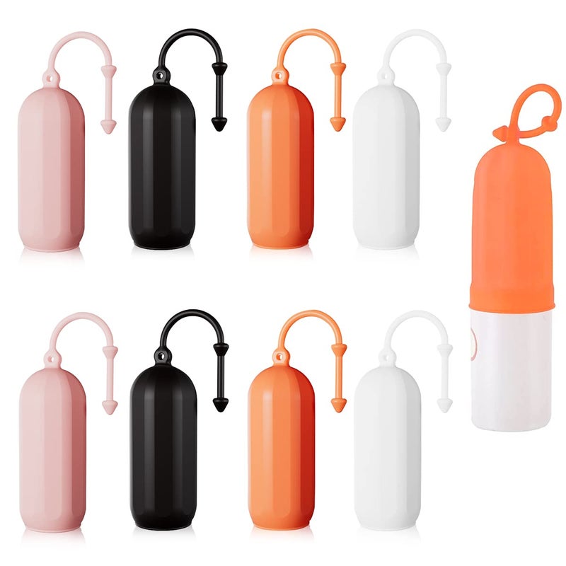 May Create ® 8Pcs Elastic Sleeves for Leak Proofing Travel Bottle Covers for Toiletries, Reusable Silicone Travel Container Sleeves with Pull Handle for Shampoo Lotion Leakproof Luggage Accessories - Image 1